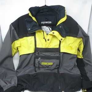 VTG North Face Steep Tech Scot Schmidt Size Small Snowboard Ski Jacket Yellow